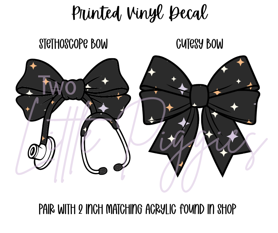 Printed Vinyl - Halloween Spooky Goose - Purple and Orange