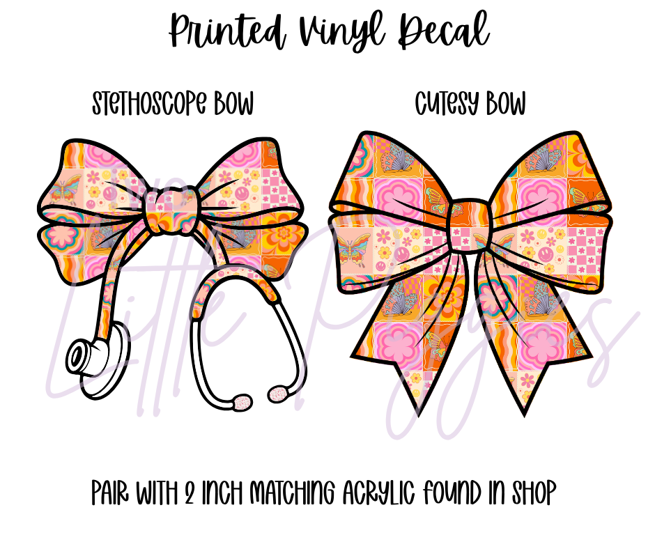 Printed Vinyl - 60s Butterfly
