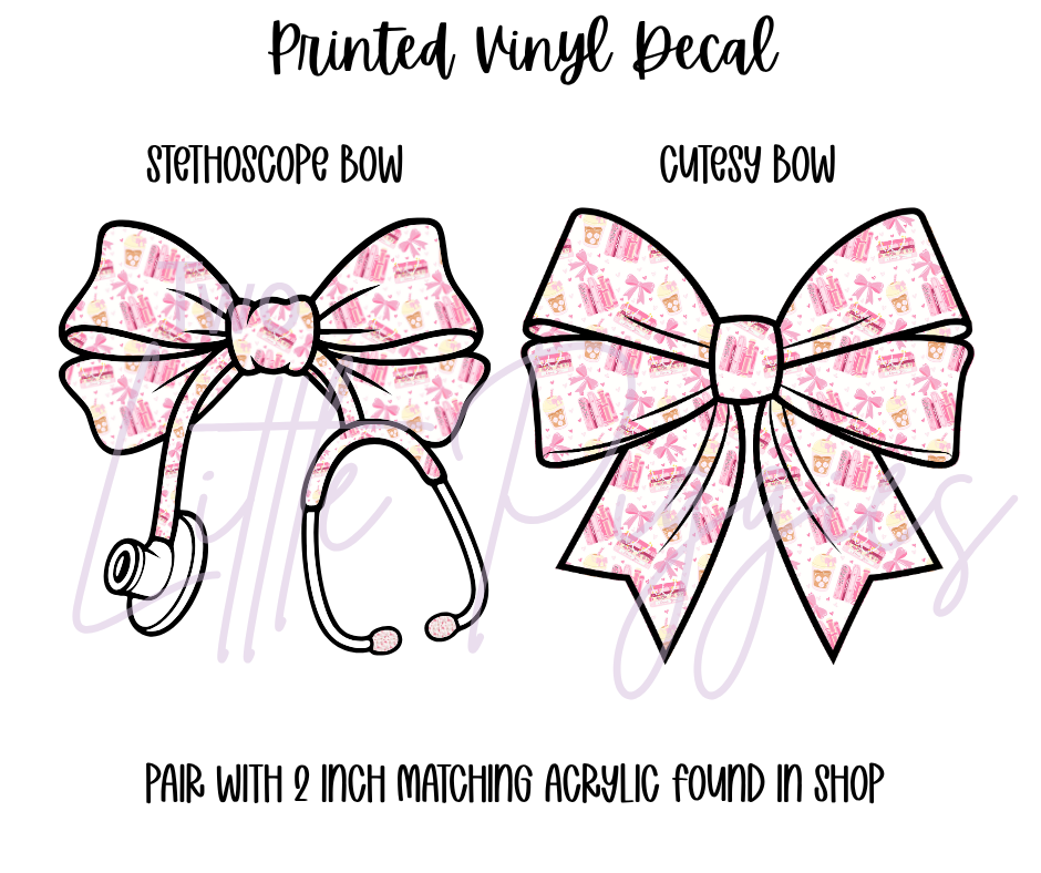 Printed Vinyl - Girly Reader
