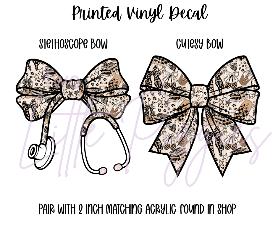 Printed Vinyl - Girly Leopard