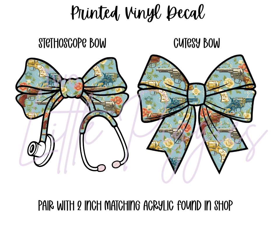Printed Vinyl - Western Pistol