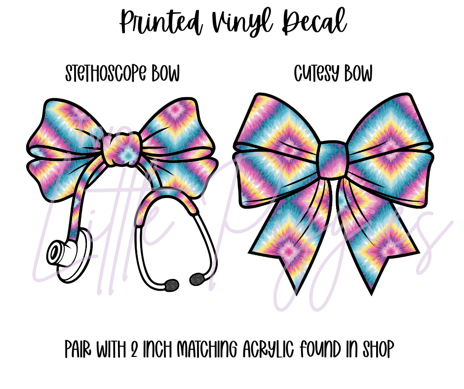Printed Vinyl - Diamond Tie Dye