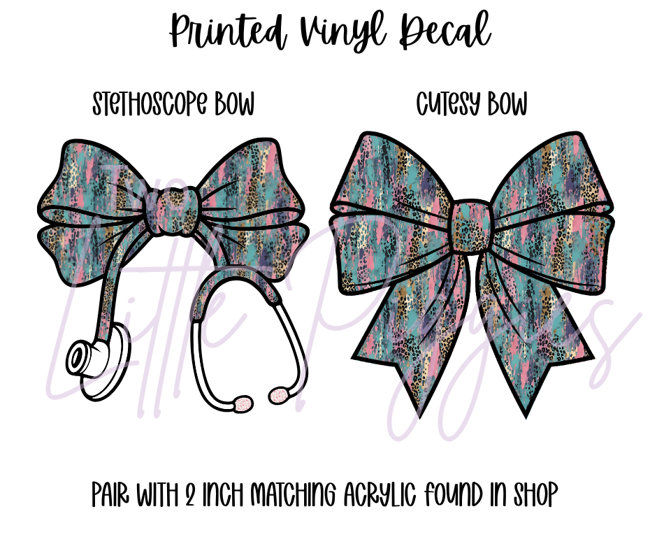 Printed Vinyl - Brushstroke Leopard