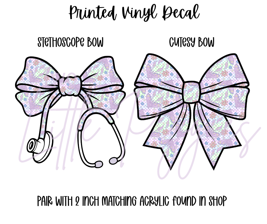 Printed Vinyl - Pastel Lunar Moth