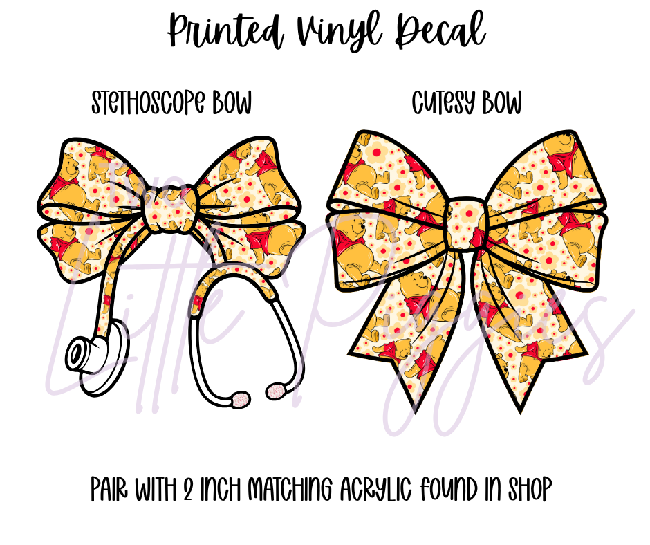 Printed Vinyl - Characters - Pooh