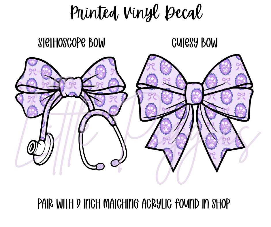 Printed Vinyl - Coquette Flowers