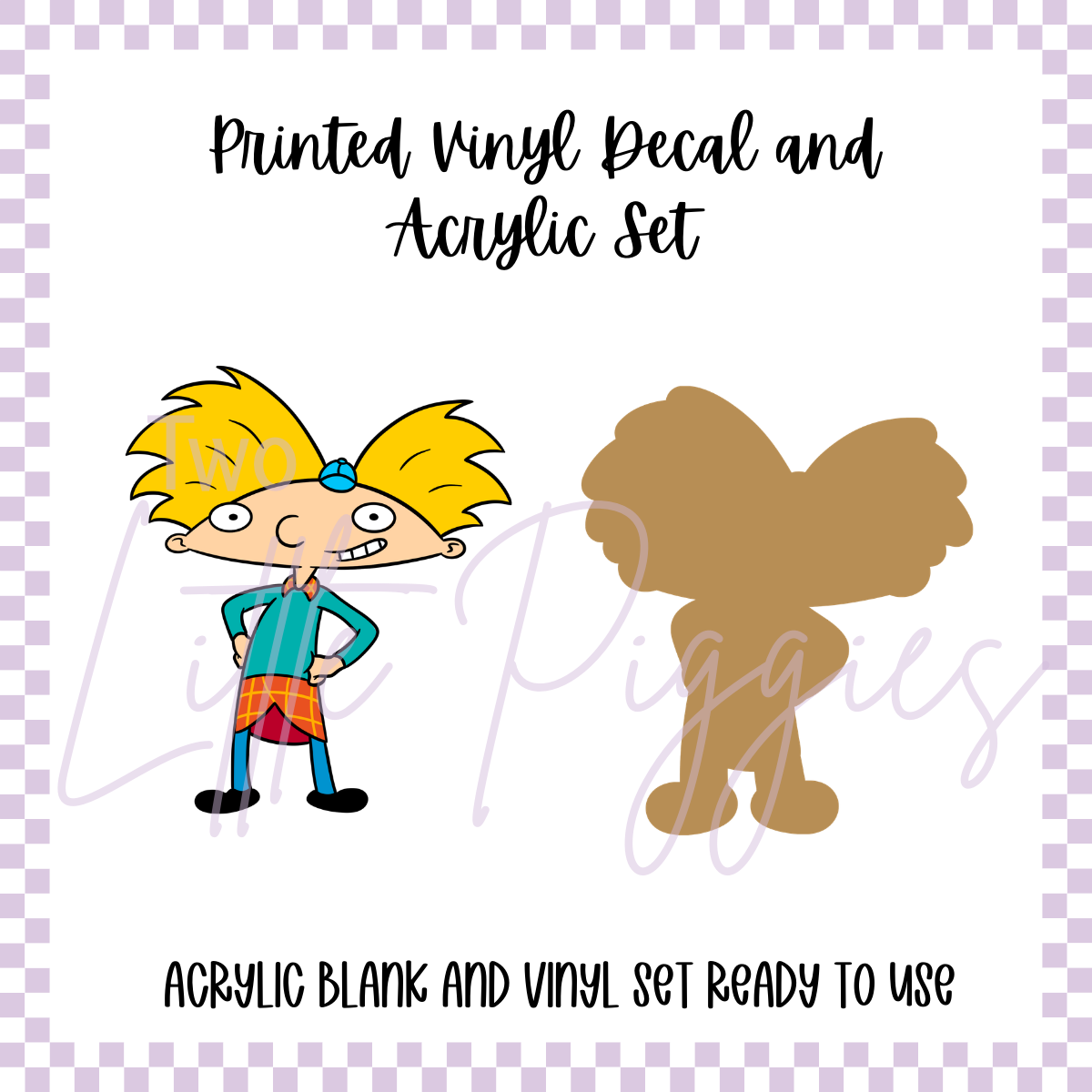Printed Vinyl and Acrylic Set - 90's - Arnold