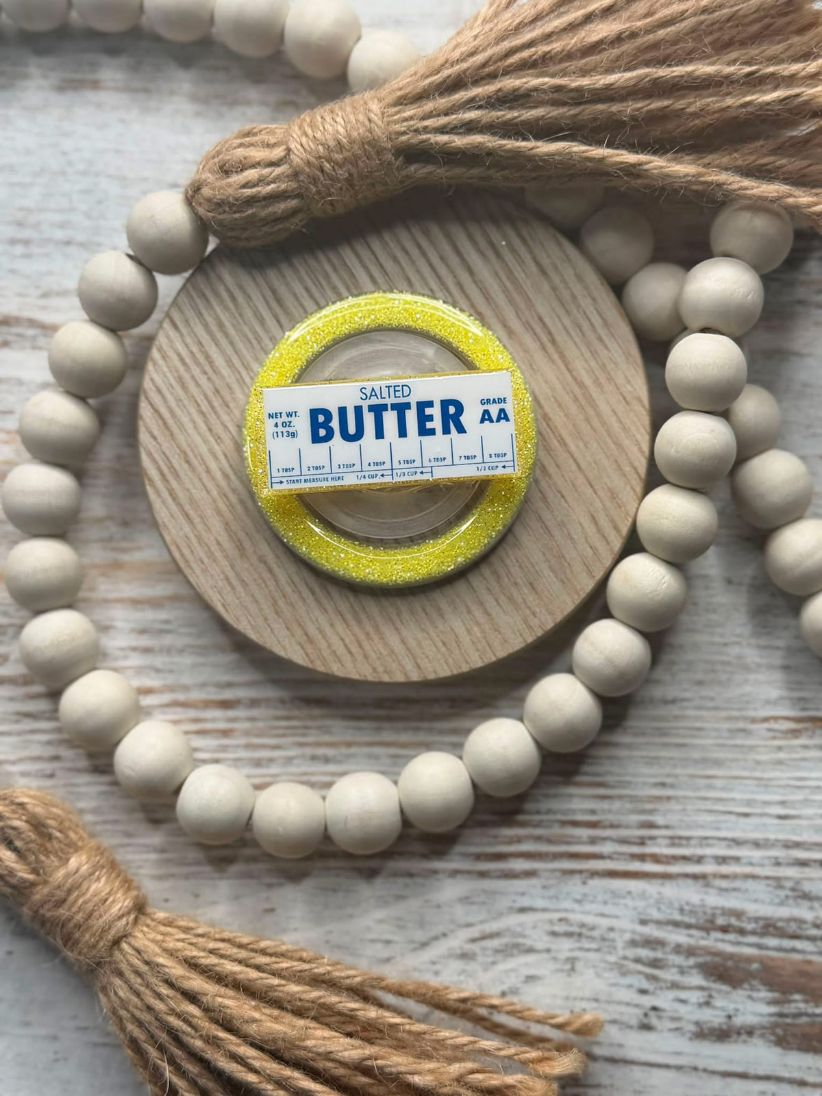 Printed Vinyl and Acrylic Set - Salted Butter