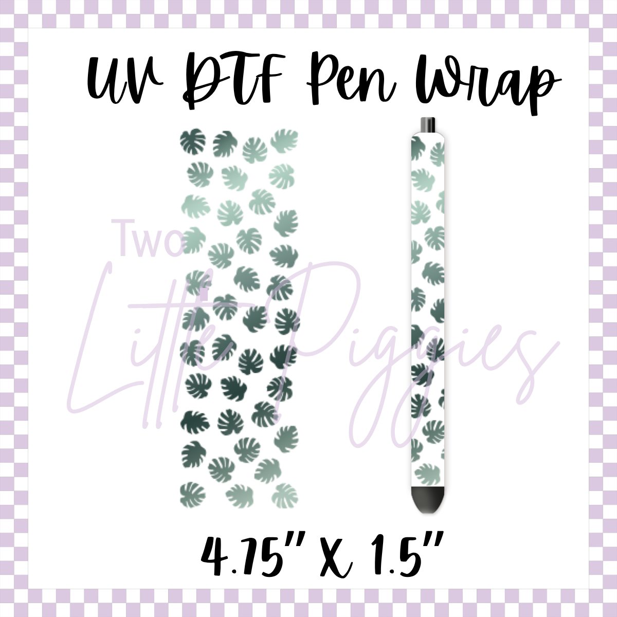 UV DTF - Pen Wrap - Monstera
