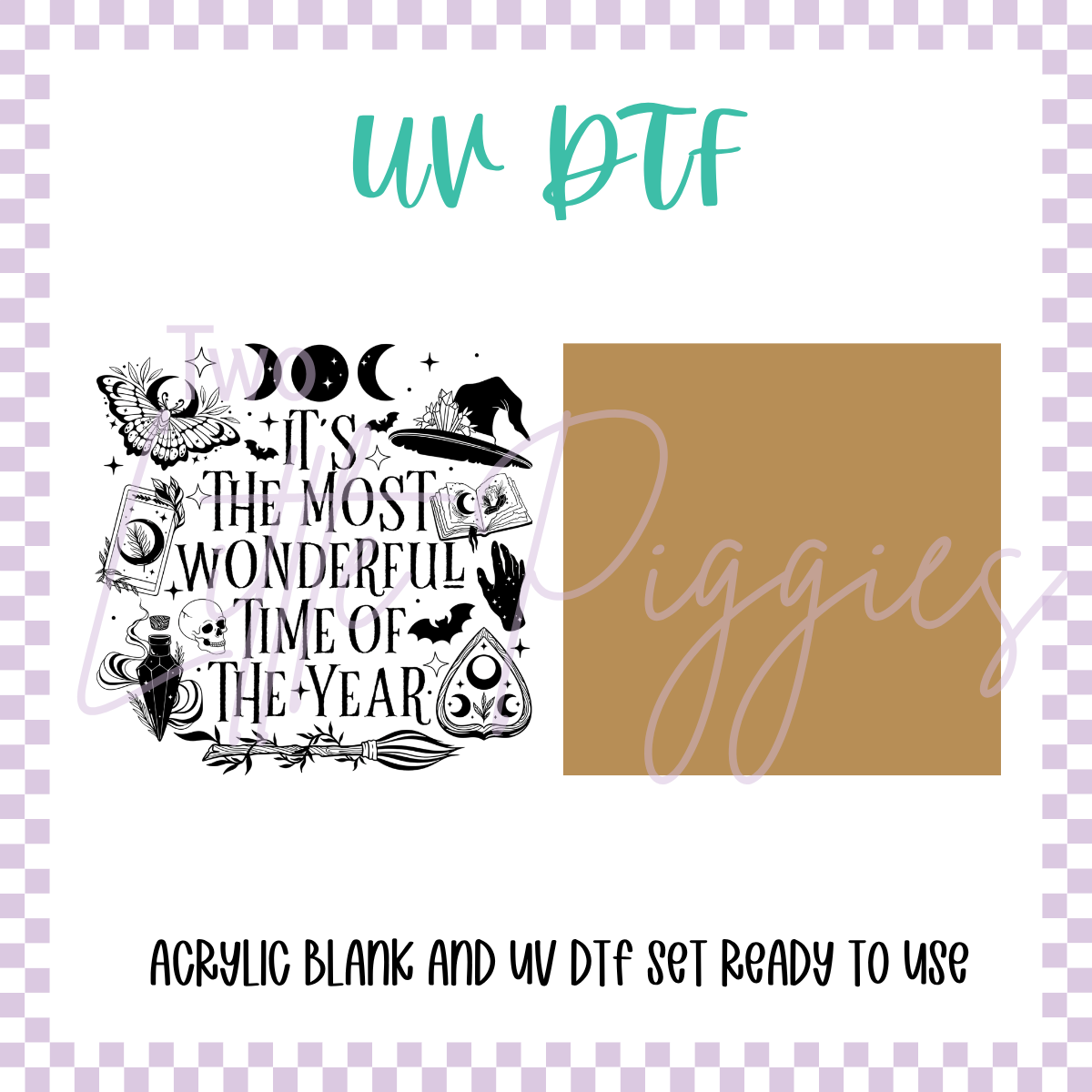UV DTF - Acrylic Blank and Decal - 2 inch - Most Wonderful Time of the Year