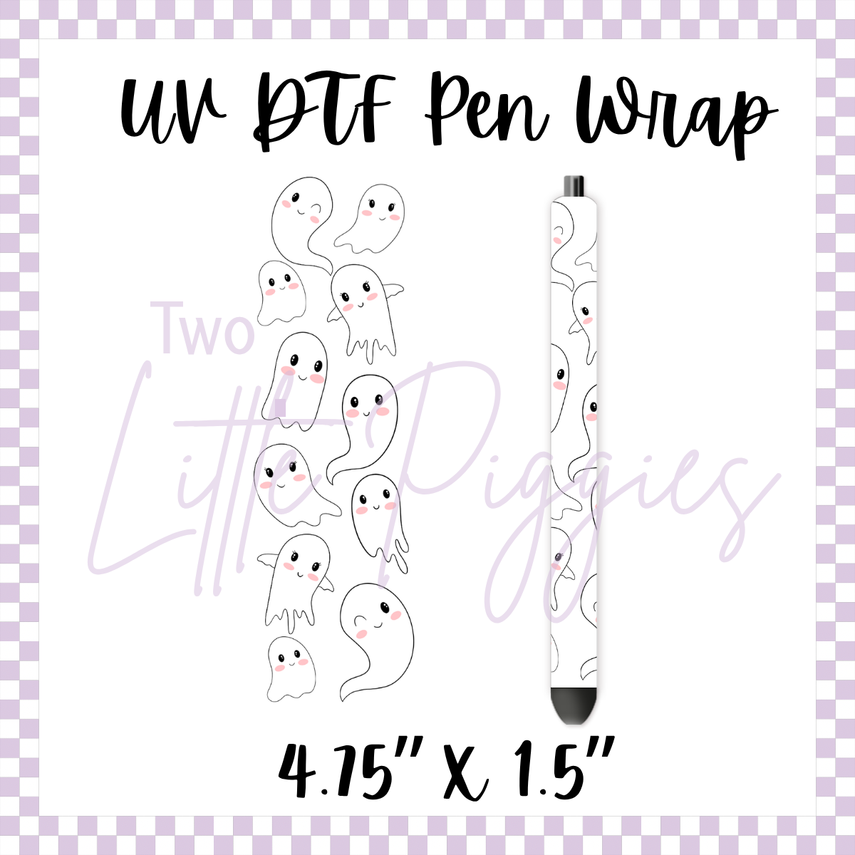 UV DTF - Pen Wrap - Cutesy Ghost