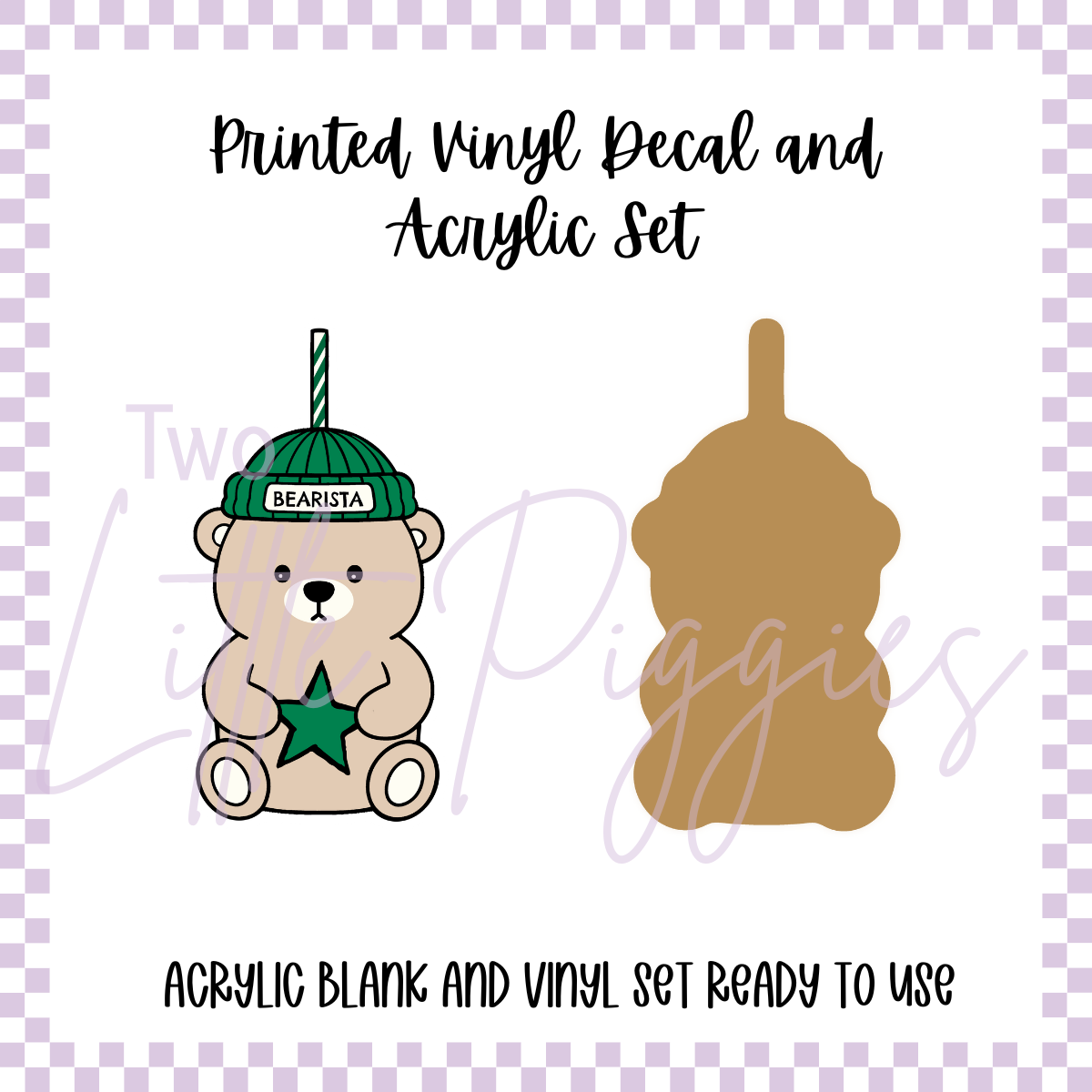 Printed Vinyl and Acrylic Set - Starbucks Bearista 3