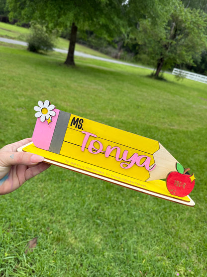 Teacher Desk Name Plate