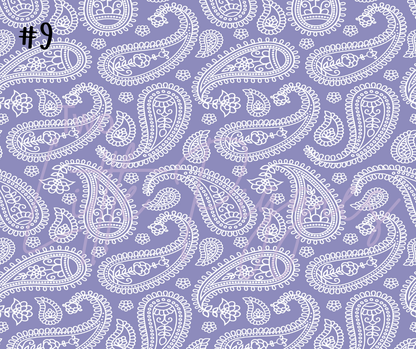 Printed Vinyl - Pastel Paisley