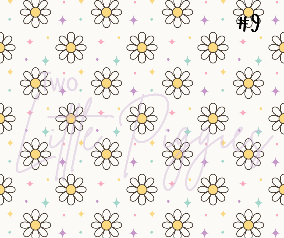 Printed Vinyl - Back to School - Pastel