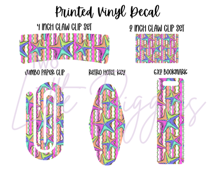 Printed Vinyl - Neon Ocean