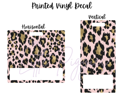 Printed Vinyl - Blush and Gold Leopard