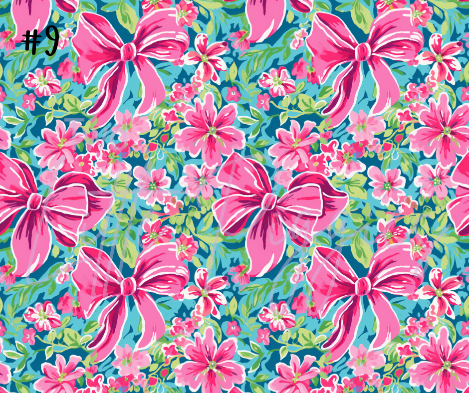 Printed Vinyl - Preppy Bows