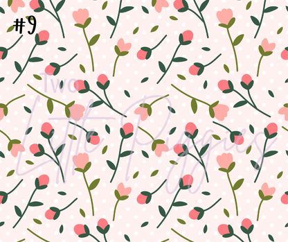 Printed Vinyl - Spring Floral