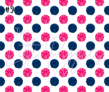 Printed Vinyl - Cheer - Pink and Navy