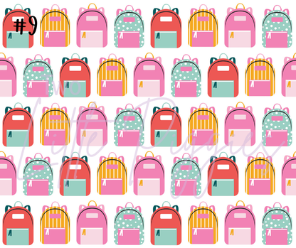 Printed Vinyl - Back to School - Retro School