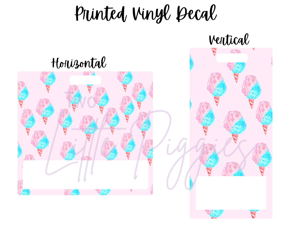 Printed Vinyl - Cotton Candy