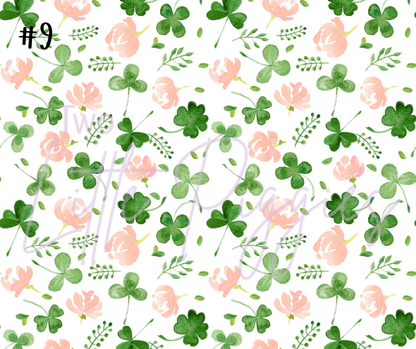 Printed Vinyl - St. Patrick's - Pink and Green