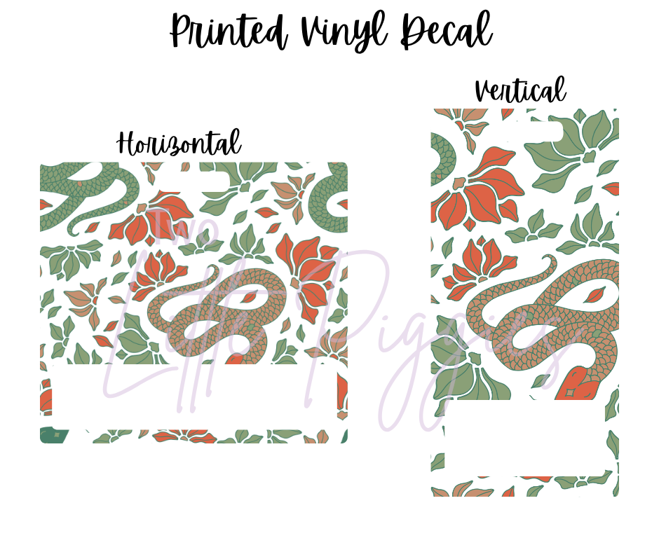 Printed Vinyl - Snake and Suns