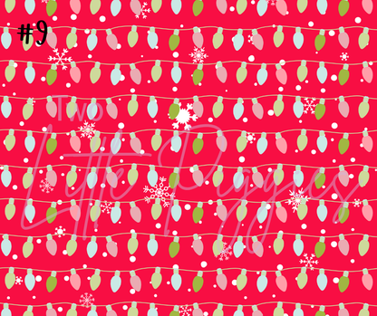 Printed Vinyl - Retro Pink Christmas