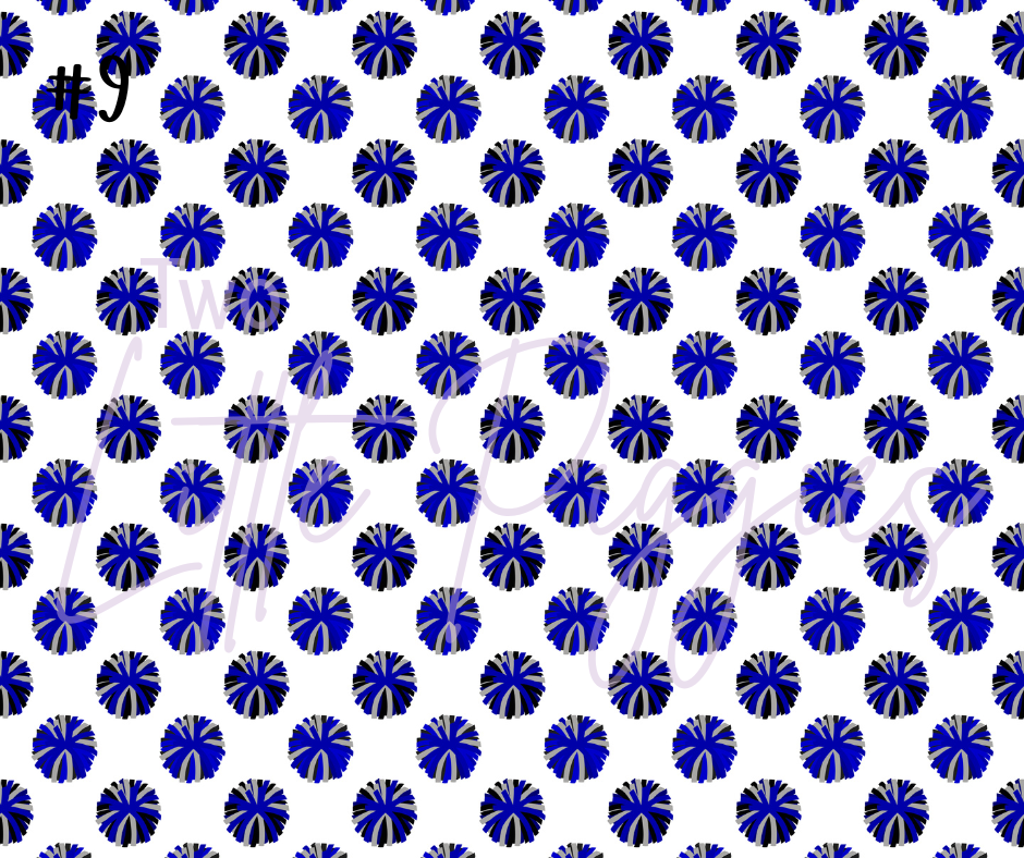 Printed Vinyl - Cheer - Royal Blue