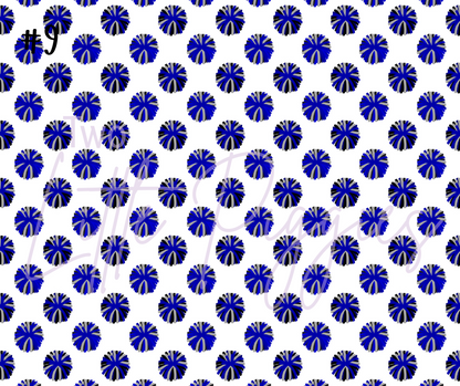 Printed Vinyl - Cheer - Royal Blue