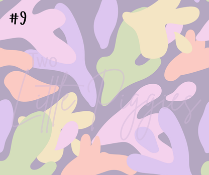 Printed Vinyl - Danish Pastels