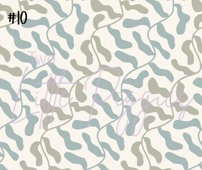 Printed Vinyl - Retro Floral