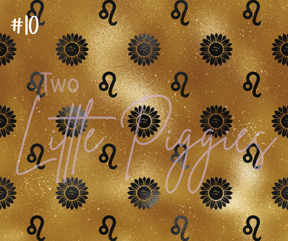 Printed Vinyl - Leo - Black and Gold