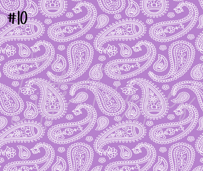 Printed Vinyl - Pastel Paisley