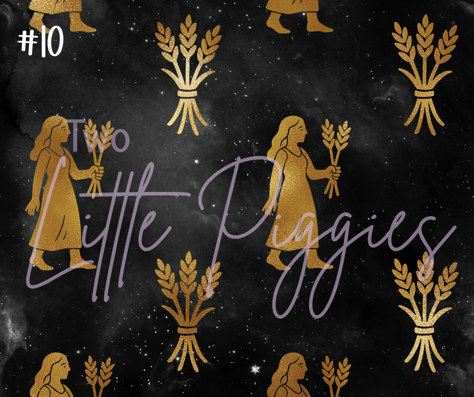 Printed Vinyl - Virgo - Black and Gold
