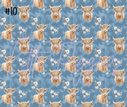 Printed Vinyl - Highland Cows