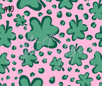 Printed Vinyl - St. Patrick's - Salmon and Green