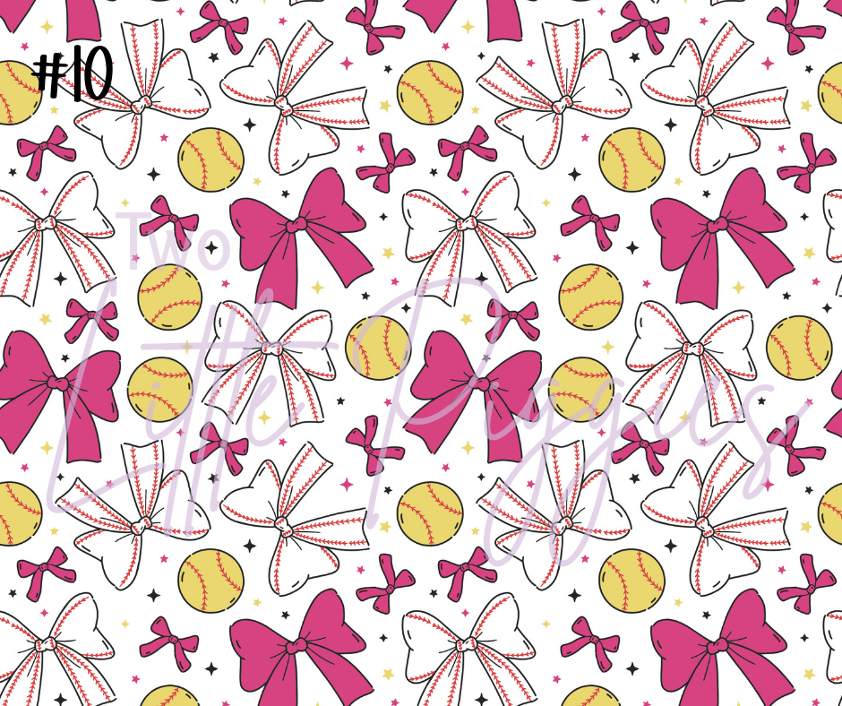 Printed Vinyl - Coquette Softball