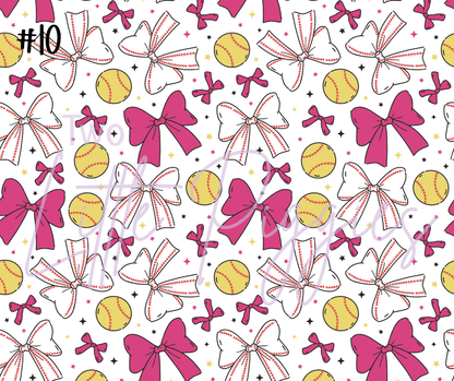 Printed Vinyl - Coquette Softball
