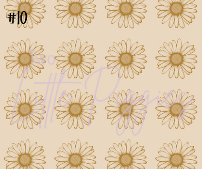 Printed Vinyl - Rustic Garden