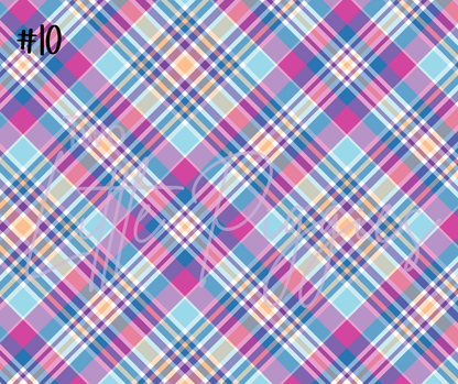Printed Vinyl - Spring Plaid
