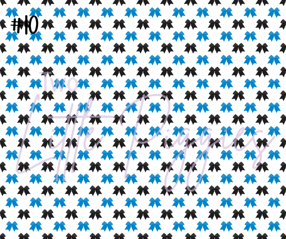 Printed Vinyl - Cheer - Blue and Gray
