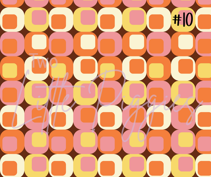 Printed Vinyl - 60s Retro