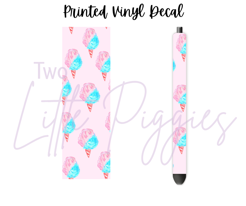 Printed Vinyl - Cotton Candy