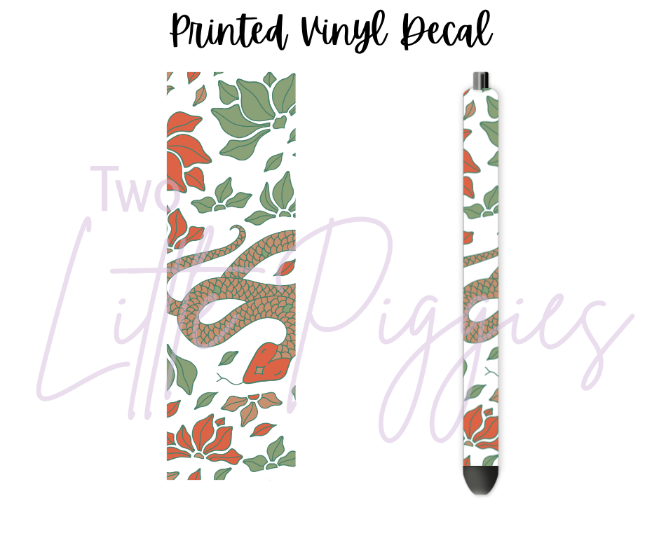 Printed Vinyl - Snake and Suns