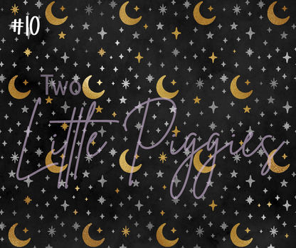 Printed Vinyl - Pisces - Black and Gold