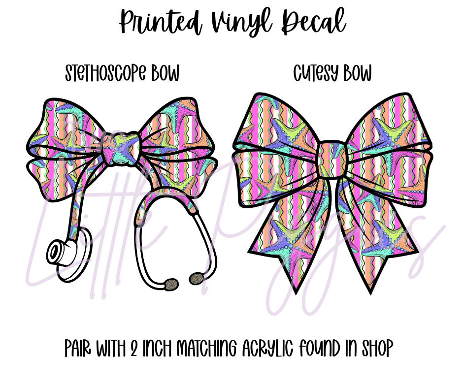 Printed Vinyl - Neon Ocean