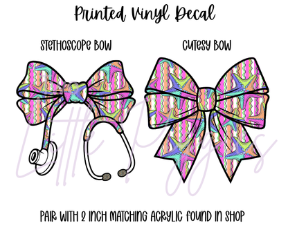 Printed Vinyl - Neon Ocean