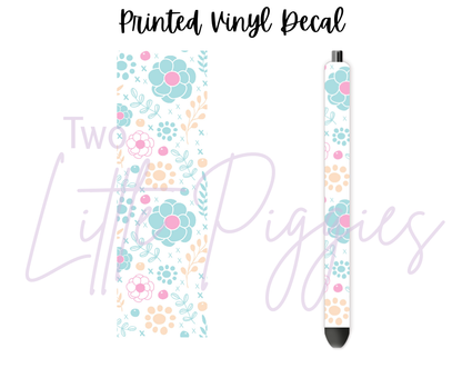 Printed Vinyl - Springtime Flowers